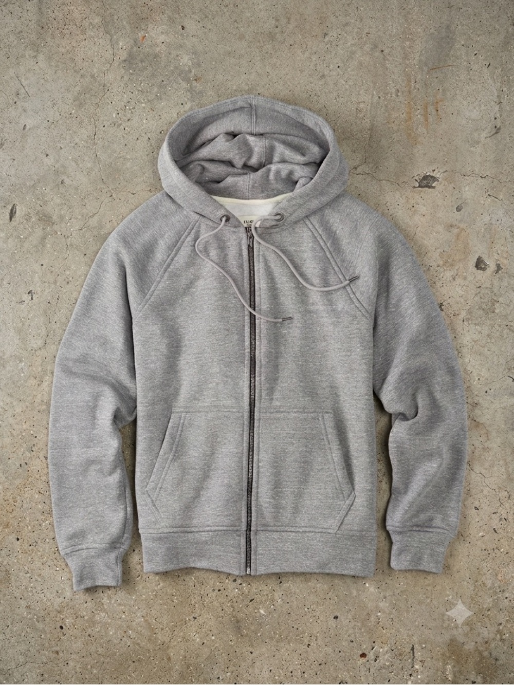Flint & Tinder 10-Year Hoodie 2.0 Full Zip Mid Heather Grey - NIP SOLD OUT